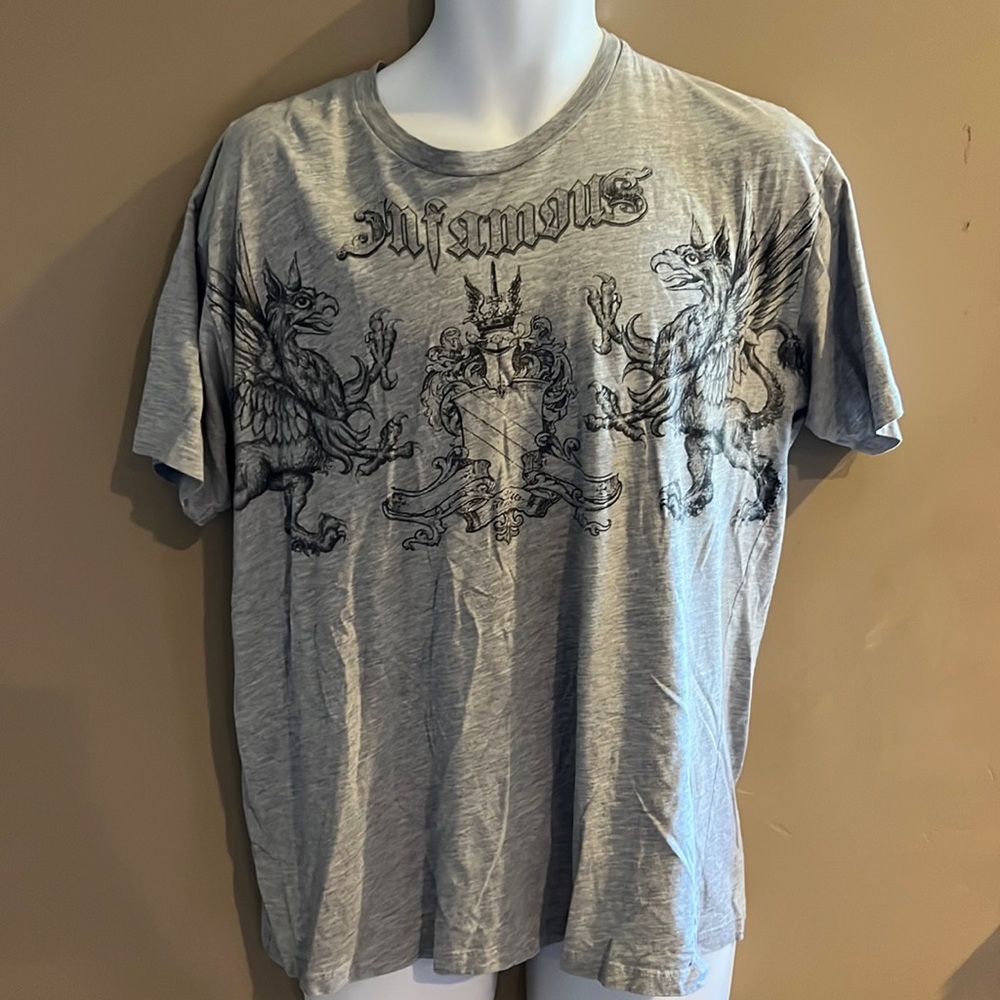 Infamous distressed Men’s T shirt